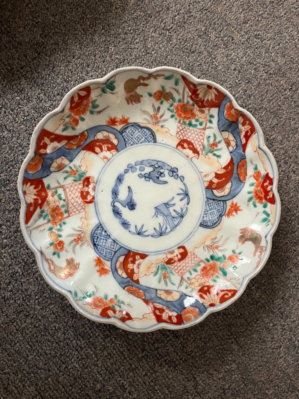 Antique Japanese Imari/Arita Porcelain Plate – Late Meiji to Early Shōwa Era